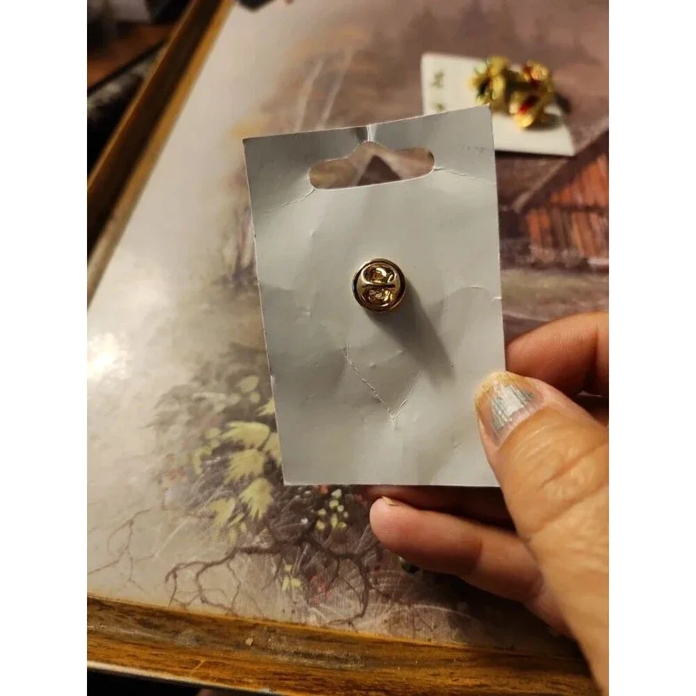 Cross with crown of thorns lapel pin by auton